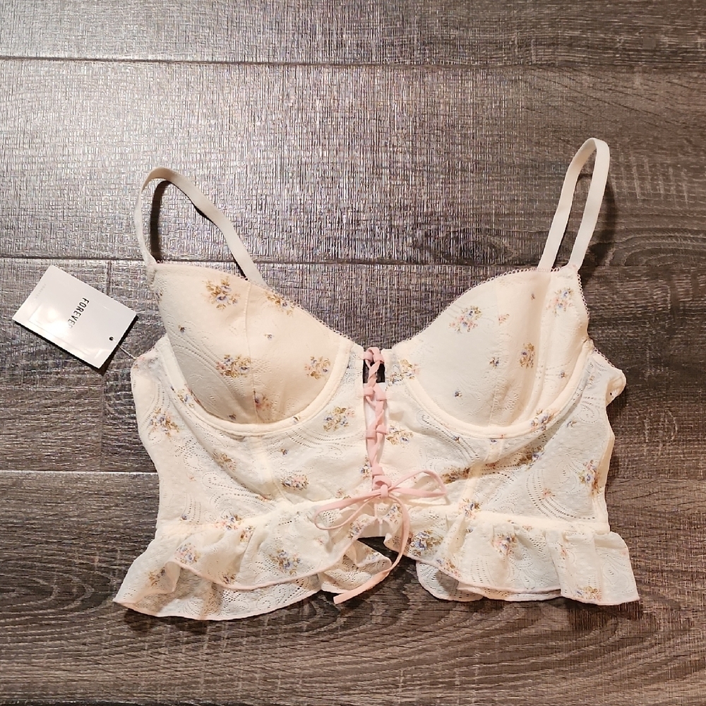 🦇 Forever 21 Bustier Bra Crop Top 🦇